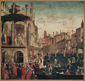 Az igazi kereszt ereklyéjének csodája a Rialto-hídon, 1494 (lásd még: 119437)